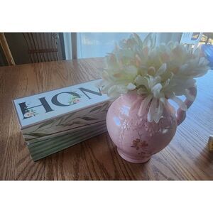 Pitcher decor with flowers and storage box